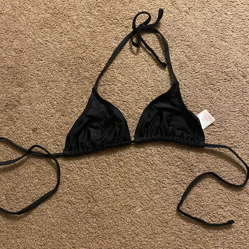 Target tie string bikini top